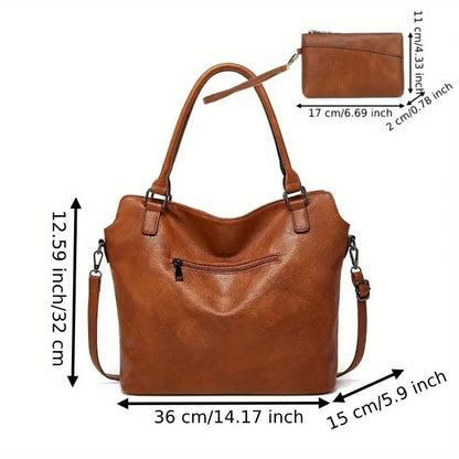 Tote Bags For Women PU Leather Hobo Bags